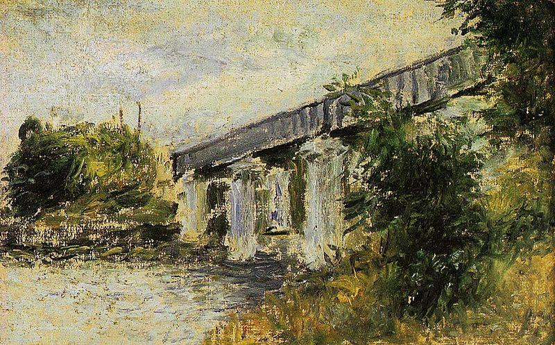 The Railway Bridge at Argenteuil, Claude Monet